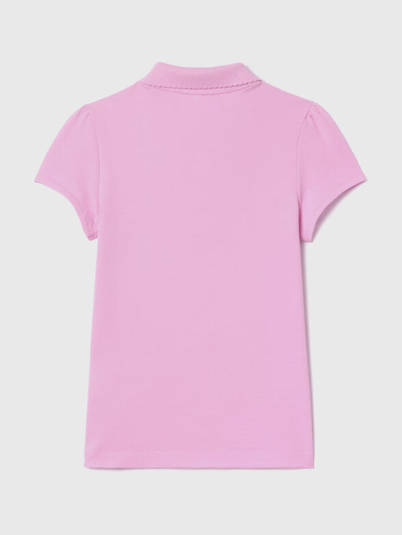 Contrast-logo polo shirt  - 2