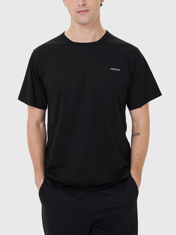 Cotton T-shirt with logo - 1