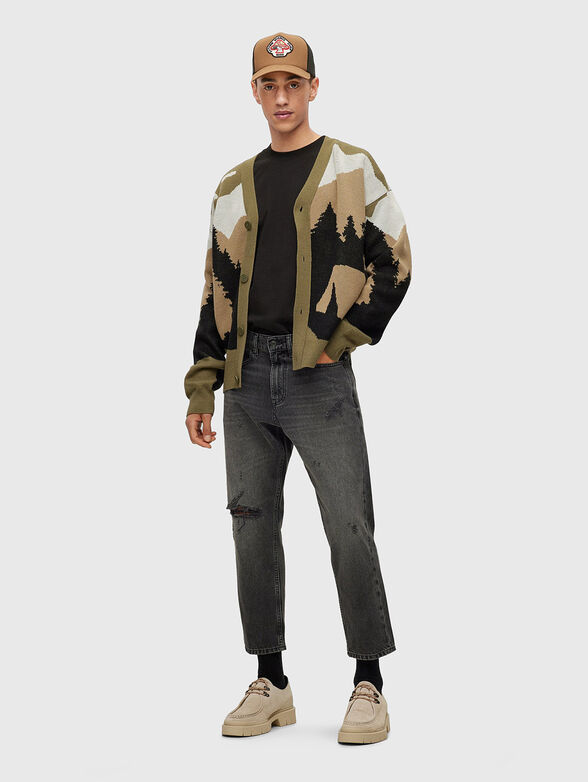 Gray ripped jeans - 4