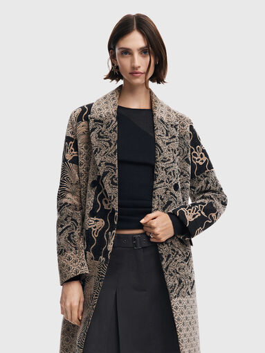 NIZA coat with patch pattern  - 4