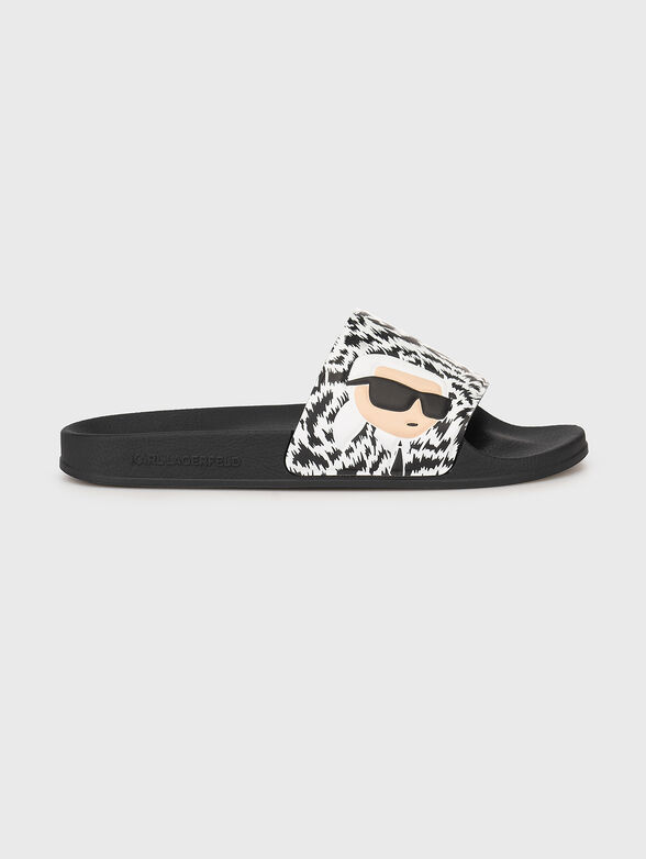 KONDO slippers with animal print - 0