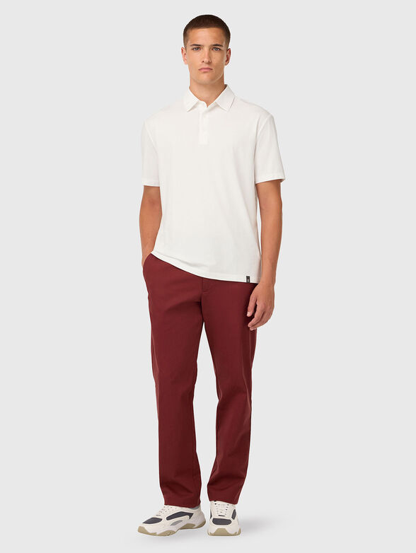 Short sleeved cotton polo shirt - 2