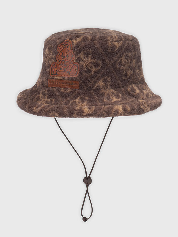 Hat type bucket with monogram print - 4