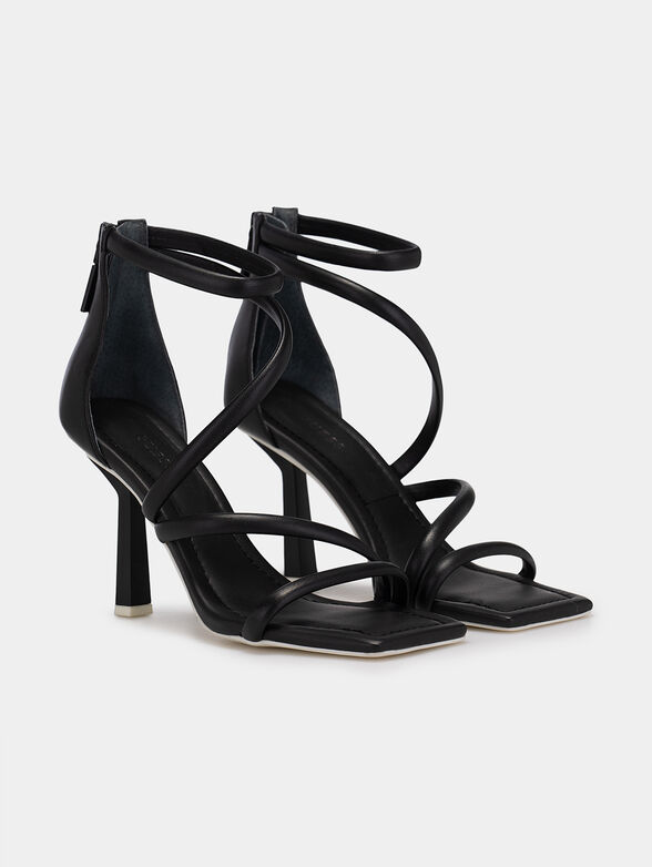 LEANCE black high-heeled sandals  - 2