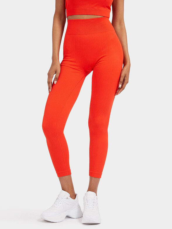 Sports leggings in blue color - 1