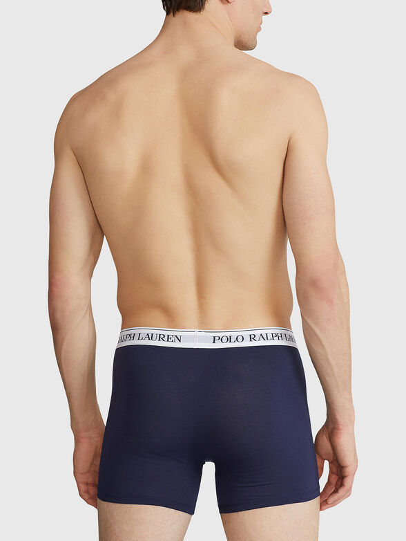 Set of three dark blue boxers - 3