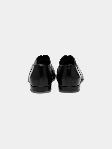 Black leather Oxford shoes - 4