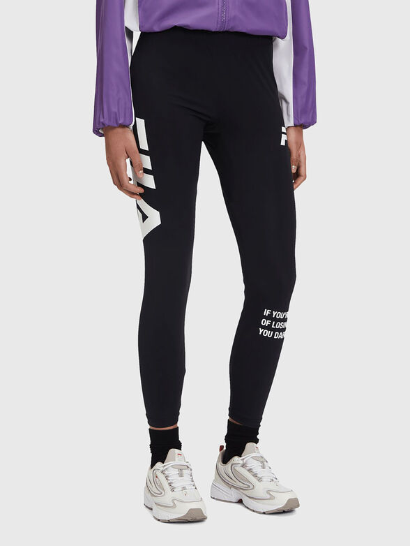 Sports legging  with logo print - 1