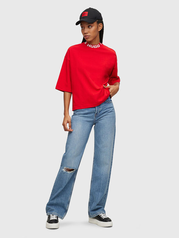 DINAYA cotton oversized T-shirt  - 2