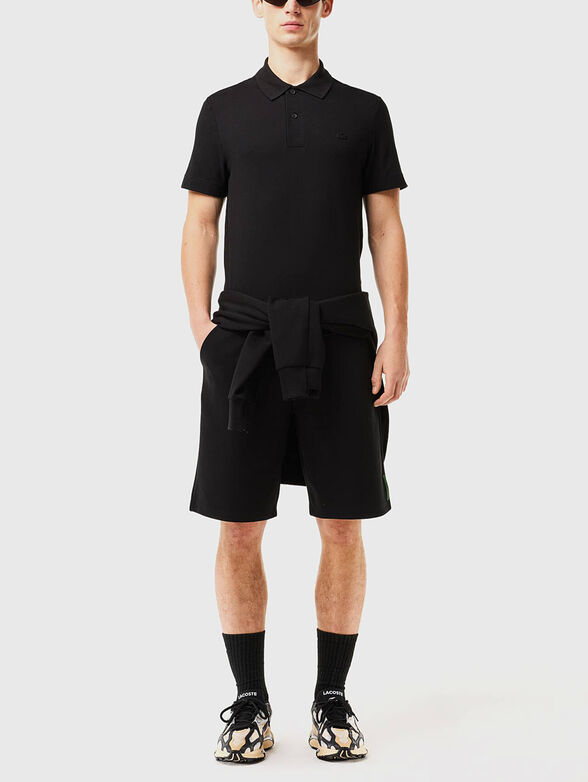 Logo-detail polo shirt in black - 2