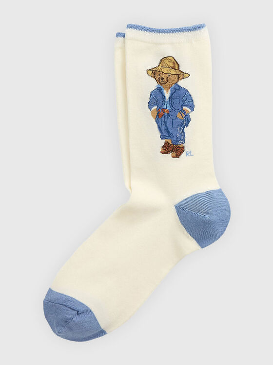 Polo Bear embroidery socks - 1
