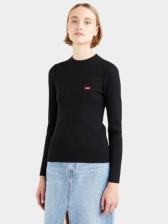 Черен пуловер Levi’s® с овално деколте - 1