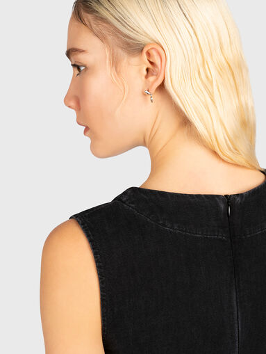 Denim mini dress - 4