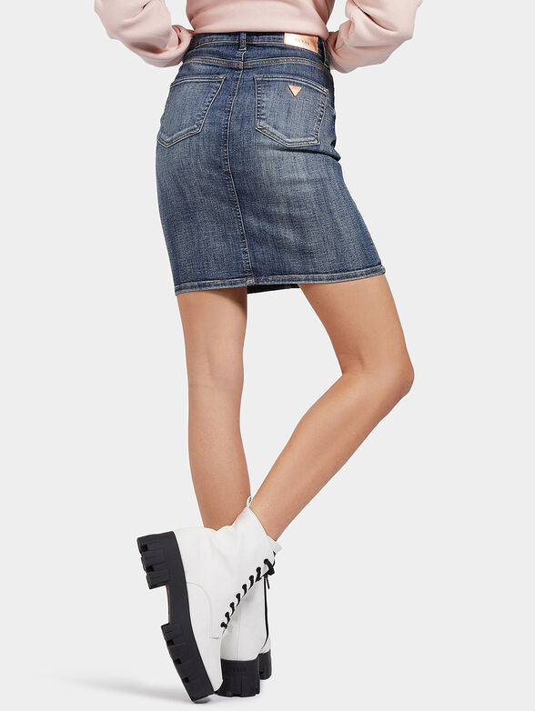 Denim skirt with bottons - 2