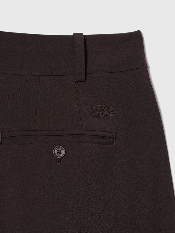 Oversized wool-blend bermuda shorts - 3