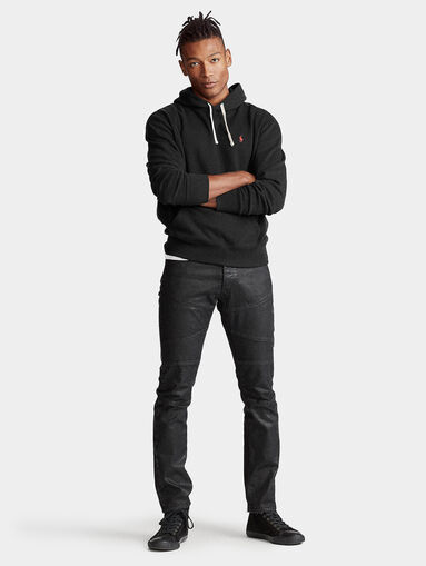 Black hooded sweatshirt - 5