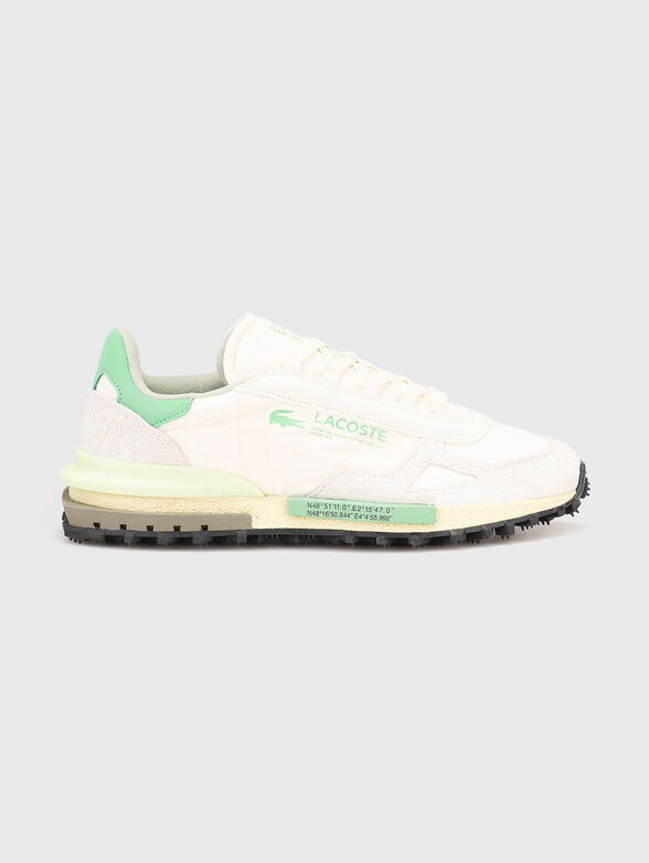 Sports shoes with suede details and logo - 1