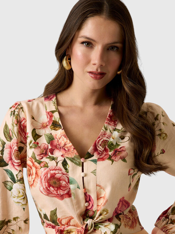 Linen-blend shirt - 3