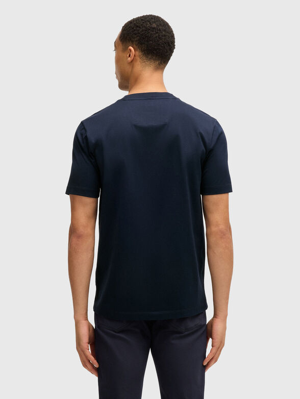 Cotton T-shirt with print and logo - 3