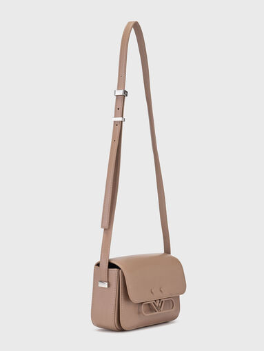 Beige crossbody bag with logo - 3