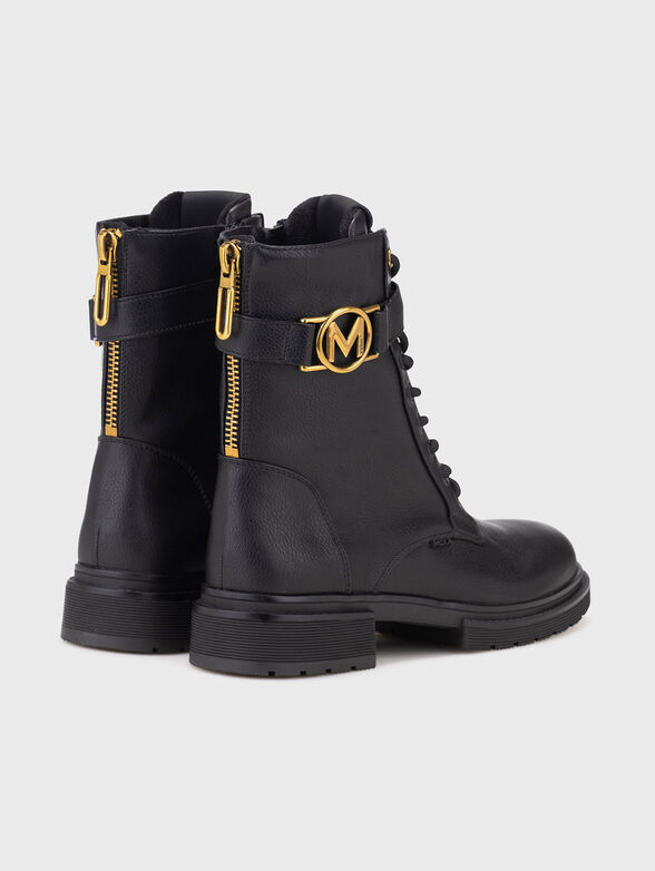 KIMBERLY GLAD ankle boots with gold logo - 3