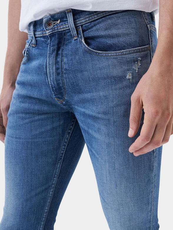 Slim blue jeans - 4