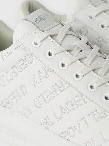 KAPRI leather sports shoes with logo accent - 4