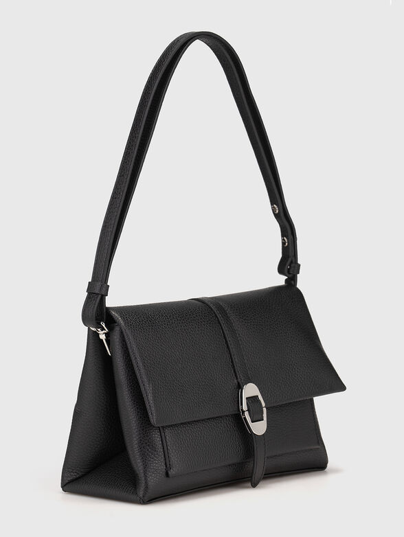 Beige leather shoulder bag - 4