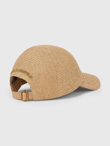 Knitted baseball cap with accent logo - 3