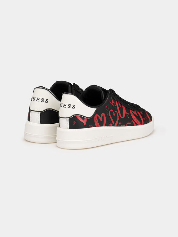 ROCKIES7 sneakers with red heart print - 3