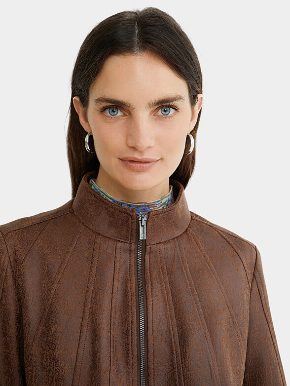 Slim high neck jacket COMARUGA - 4