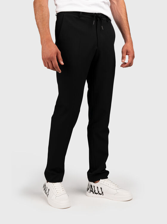 Black trousers with ties - 1