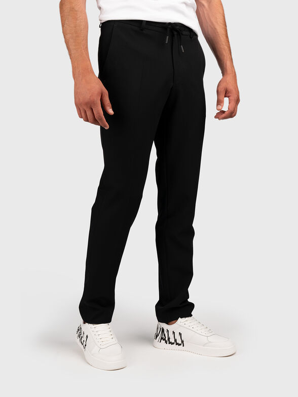 Black trousers with ties - 1