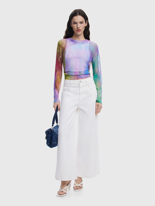BOGEN sweater with sheer effect - 2