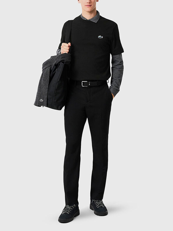 Cotton T-shirt with oval neckline - 2