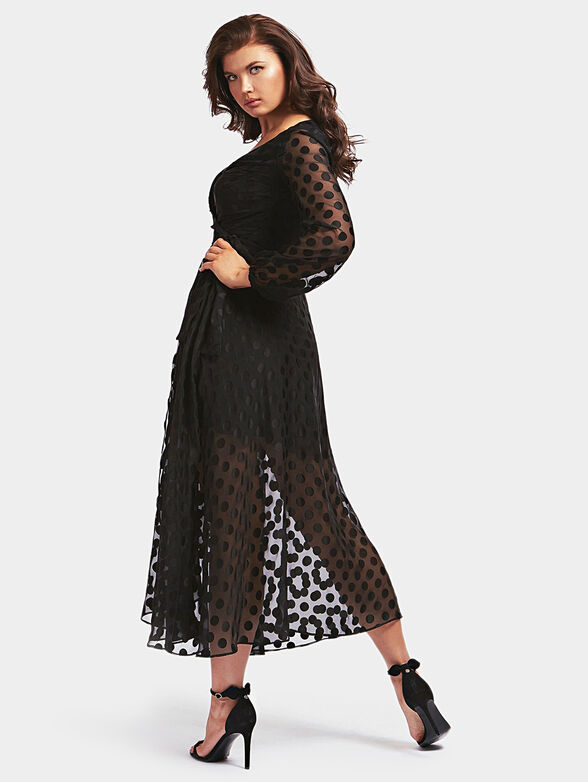BERTHA Wrap up dress with dots - 2