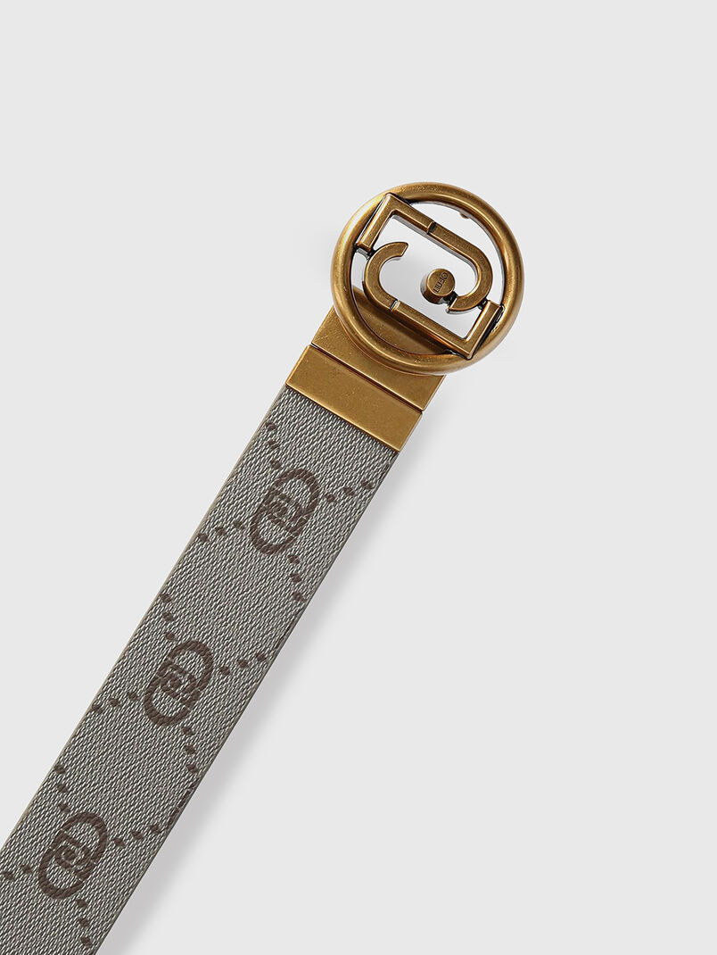Reversible belt with monogram print - 3