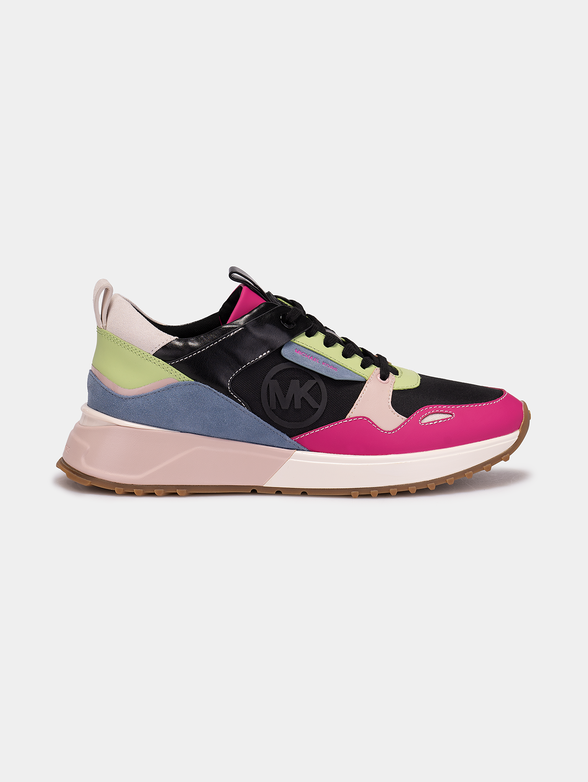 スニーカー Michael Kors Multicolor fabric sneakers MICHAEL KORS Multicolor PVC/Textile Lace-Up Wedge Sneakers