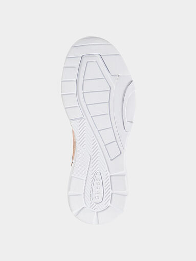 BESTIE running sneakers in pale pink color - 5