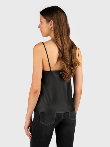 MELINDA black top from eco leather - 2