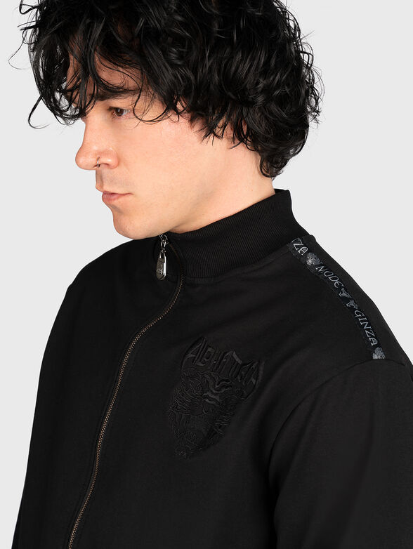 SWZ005 sweatshirt with zip and print on the back  - 5