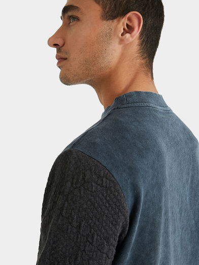 PAUL hybrid sweatshirt with knitted sleeves - 6