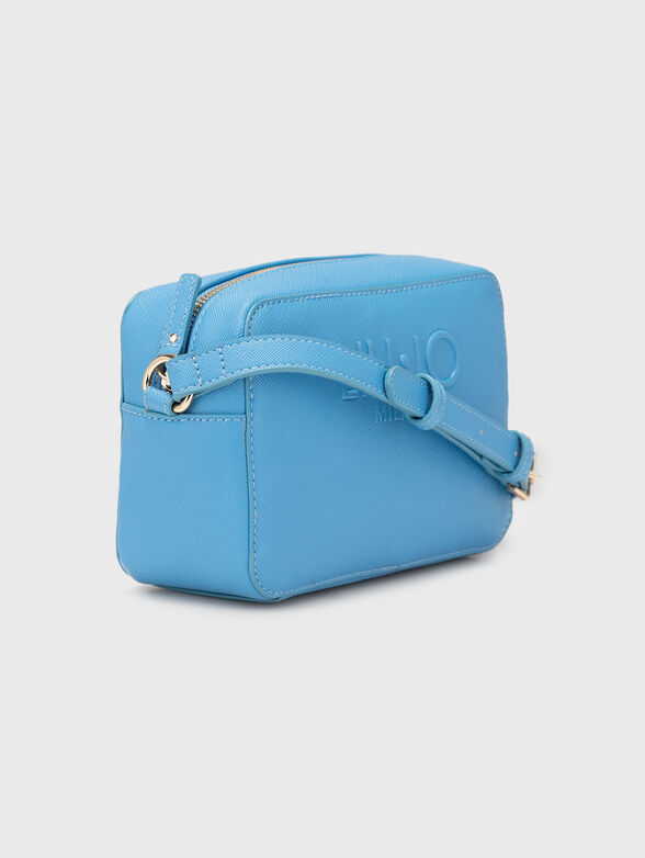Crossbody bag in blue with logo  - 4