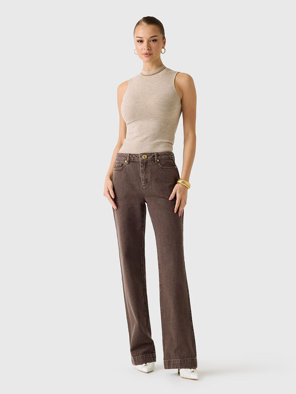 ABEL cashmere blend top with chain - 2