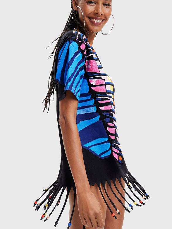 OAHU cotton t-shirt with fringe - 4