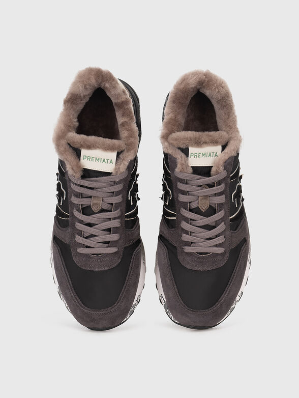 LANDER textile and suede sneakers - 6