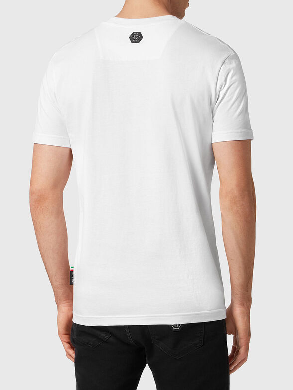 SMILE black T-shirt in cotton  - 2