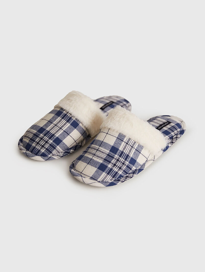 MIX & MATCH slippers with plaid print - 3