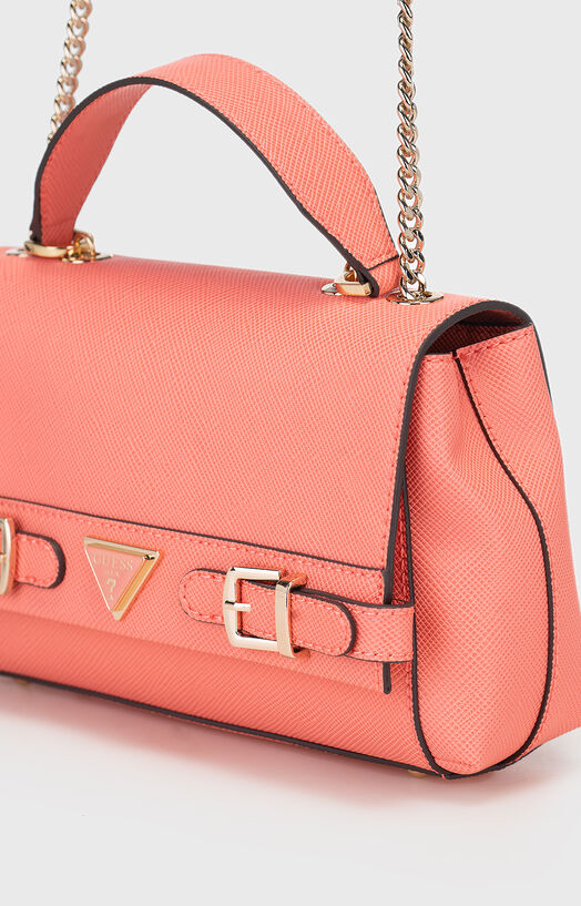 LEVANTE crossbody bag with triangular logo accent brand GUESS