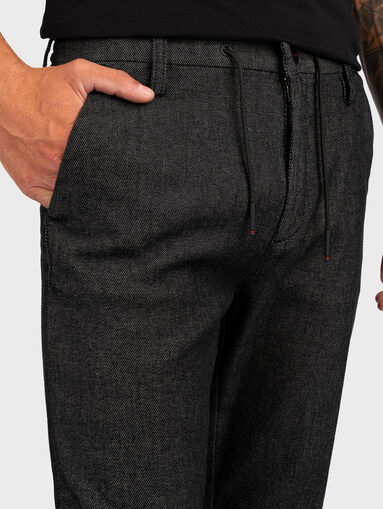Cotton blend chinos - 4